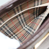 Secondhand Burberry Handle Tote Brown Leather Accessories