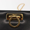 Salvatore Ferragamo Vintage Gancini Chain Shoulder Bag Leather
