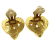 Secondhand Chanel CC logo heart Gold-plated