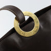 Secondhand Celine Circle logo Brown Leather Bags
