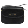 Gucci Vintage double G logo shoulder bag Leather