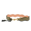 Secondhand Fendi Striped Strap You Shoulder Strap Suede and