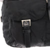Prada Double Front Pocket Backpack Re-Nylon with Leather