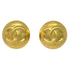 Secondhand Chanel Vintage CC Round Clip-On Earrings