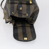 Fendi Pequin Front Pocket Backpack Coated Canvas