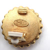 Chanel Vintage Round CC Clip-On Earrings Metal