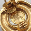 Secondhand Chanel Vintage Round Clip-On Earrings Metal with Faux