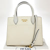 Secondhand Prada Bibliotheque Tote Saffiano with City Calf