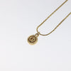 Secondhand Christian Dior CD Round Pendant Necklace