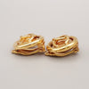 Chanel Vintage CC Round Clip-On Earrings Metal