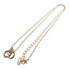 Secondhand Christian Dior CD Pendant Necklace Metal and Crystals