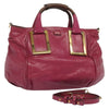 Secondhand Chloe Ethel Tote Pink Leather Bags