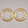 Secondhand Chanel Vintage Cut-Out Logo Ring Drop Clip-On Earrings