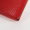 Secondhand Loewe Anagram Wallet Red Leather Accessories