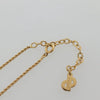 Secondhand Christian Dior Vintage Logo Round Pendant Necklace