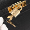 Secondhand Hermes Kelly Handbag Black Ardennes with Gold Hardware