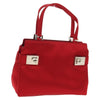 Salvatore Ferragamo Double Gancini Side Buckle Tote Satin