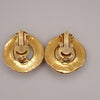 Secondhand Chanel Vintage Round Chain Clip-On Earrings Metal with Faux