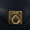 Secondhand Celine Clutch Bag Navy Leather Accessories