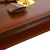 Secondhand Loewe Leather Briefcase Brown Accessories