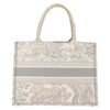 Christian Dior Book Tote Embroidered Canvas