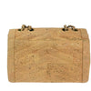 Chanel Vintage Mademoiselle Lock Single Flap Chain Bag Chevron Cork
