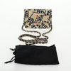 Secondhand Chanel Flap Card Holder on Chain Quilted Printed