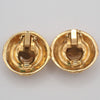Secondhand Chanel Vintage Round Clip-On Earrings Metal with Faux