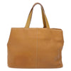 Secondhand Burberry Handle Tote Beige Leather Accessories