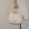 Salvatore Ferragamo Gancini Hobo Stitched Leather