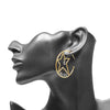 Secondhand Christian Dior J'Adior Moon Star Hoop Earrings