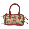 Burberry Pilgrim Satchel Haymarket Coated Canvas
