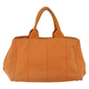 Secondhand Prada Canapa Tote Orange Canvas Accessories