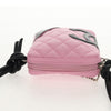 Chanel Cambon Zip Pouch Quilted Leather