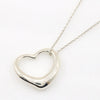 Tiffany & Co. Elsa Peretti Open Heart Pendant Necklace Sterling Silver