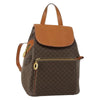 Celine Vintage Macadam Backpack Canvas and Leather