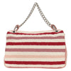 Secondhand Chanel Rope Flap Bag Quilted Striped Jersey