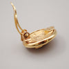 Chanel Vintage CC Round Clip-On Earrings Metal