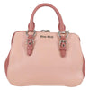 Miu Miu Madras Bowler Bag Leather