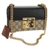 Gucci Padlock Shoulder Bag GG Coated Canvas and Leather