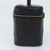 Secondhand Chanel Vanity pouch Black Leather Bags