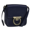 Salvatore Ferragamo Tassel Gancini Lock Flap Shoulder Bag Leather