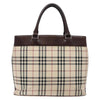 Secondhand Burberry Nova Check Tote Canvas and