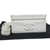 Secondhand Chanel CC Logo Chain Handbag Canvas and