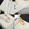 Secondhand Chanel CC Logo Chain Handbag Canvas and