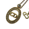 Secondhand Christian Dior CD Pendant Necklace Gold-plated
