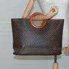 Celine Vintage Macadam Tote bag Canvas and Leather
