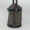 Secondhand Fendi FF Logo Mon Tresor Bucket Bag Printed Shearling with