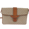 Celine Vintage Macadam Shoulder Bag Canvas and Leather