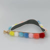 Secondhand Fendi Pom Pom Strap You Shoulder Strap Leather and Fur